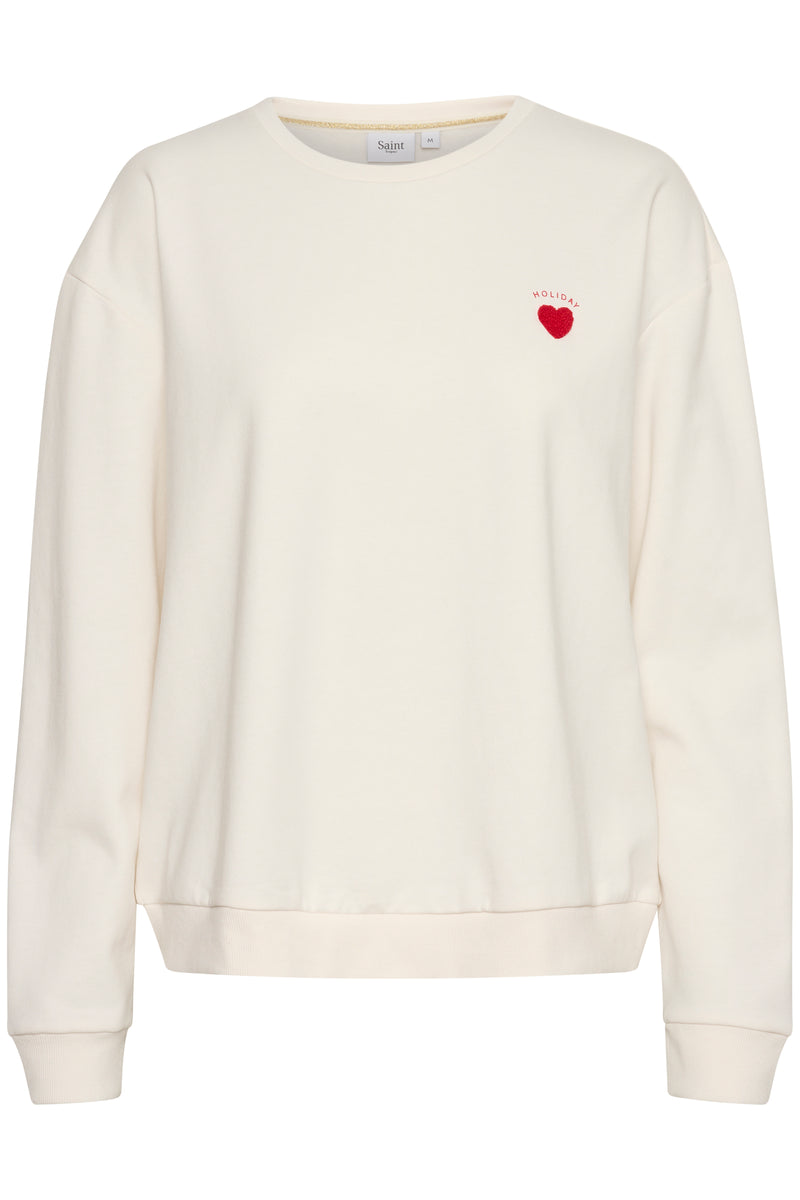 Saint Tropez Fanile Ice Hannika Heart Supersoft Fleece Lined Sweatshirt, 30513631