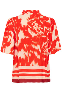 Saint Tropez Khloe Poinciana Water Bloom Printed Blouse, 30514031