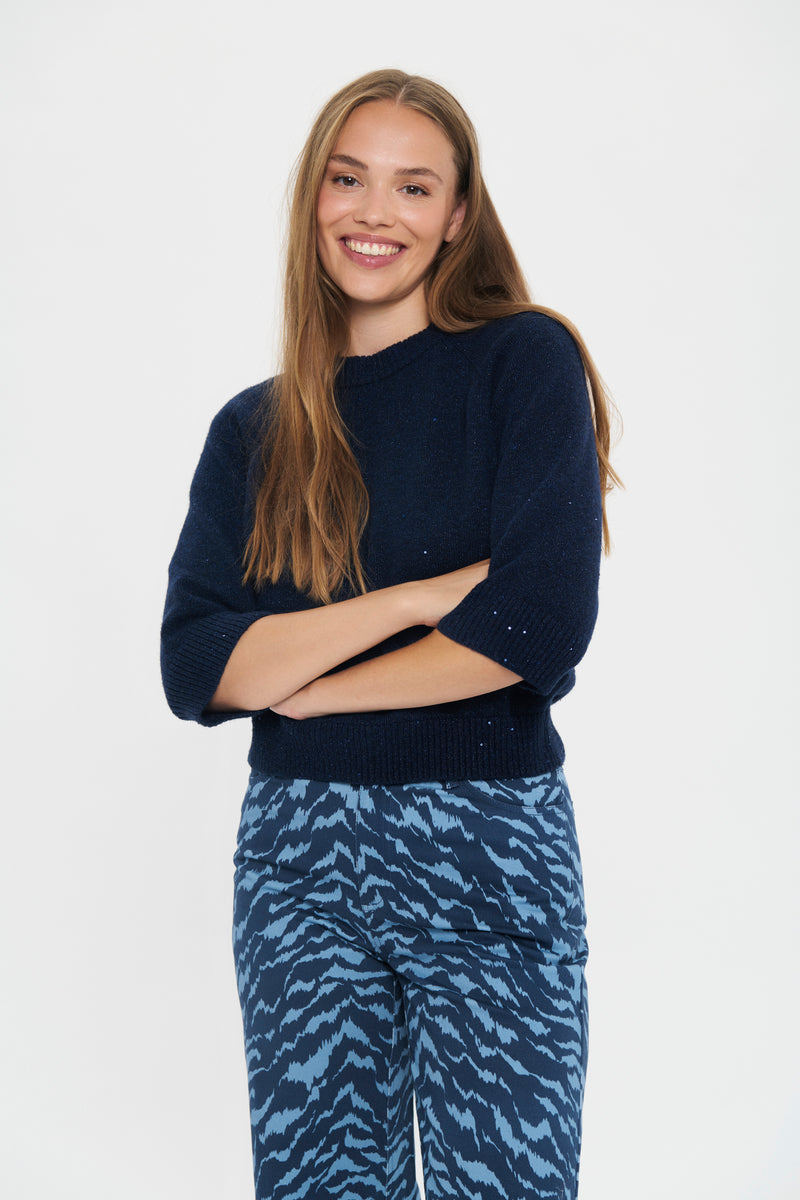 Saint Tropez Nova Night Sky Sequin Knit