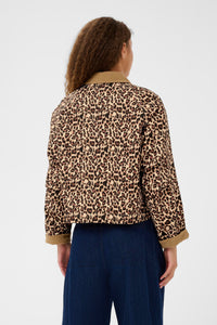 Saint Tropez Olivienne Leopard Print Jacket with Cord Collar, 30514666