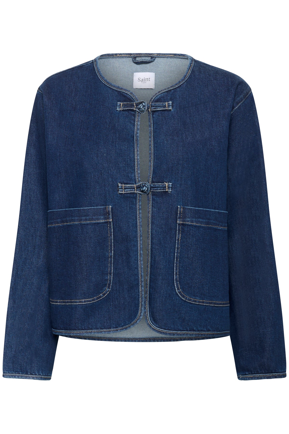 Saint Tropez OivySz Medium Blue Denim Jacket, 30514751