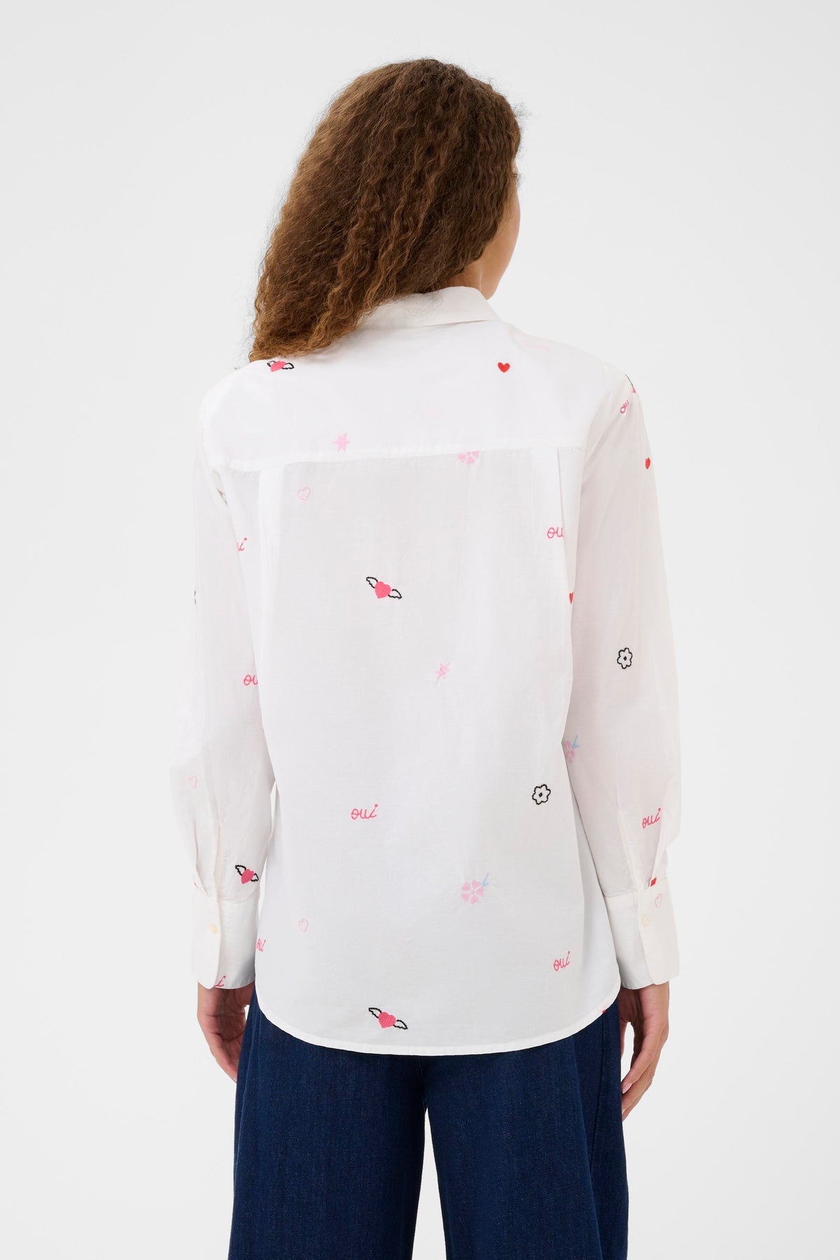 Saint Tropez Olberta Bright White Embroidered Shirt, 30514762