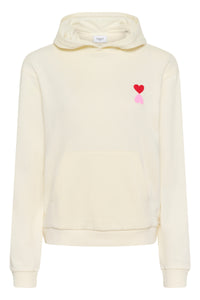 Saint Tropez Pixilina Baby's Breath Fleece Lined Logo Back Print Hoodie, 30514918