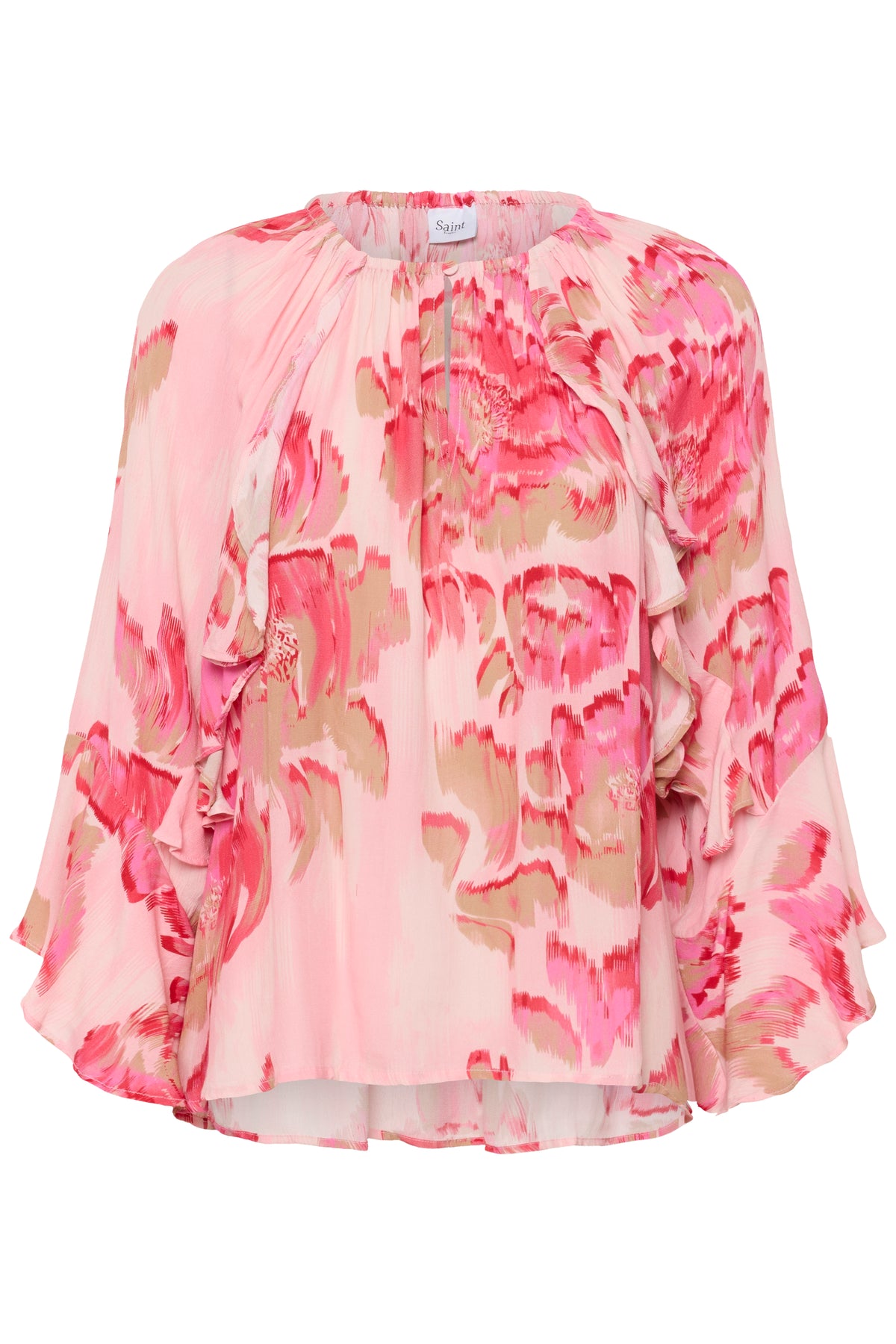 Saint Tropez PollyanaSZ Poppy Shaded Flower Print Oversized Blouse, 30515004