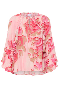 Saint Tropez PollyanaSZ Poppy Shaded Flower Print Oversized Blouse, 30515004