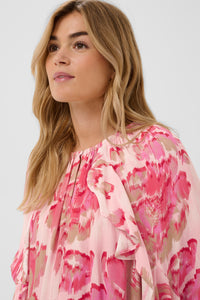 Saint Tropez PollyanaSZ Poppy Shaded Flower Print Oversized Blouse, 30515004