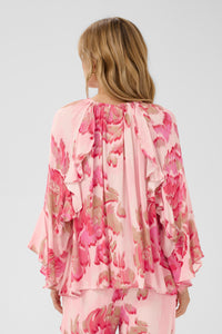 Saint Tropez PollyanaSZ Poppy Shaded Flower Print Oversized Blouse, 30515004
