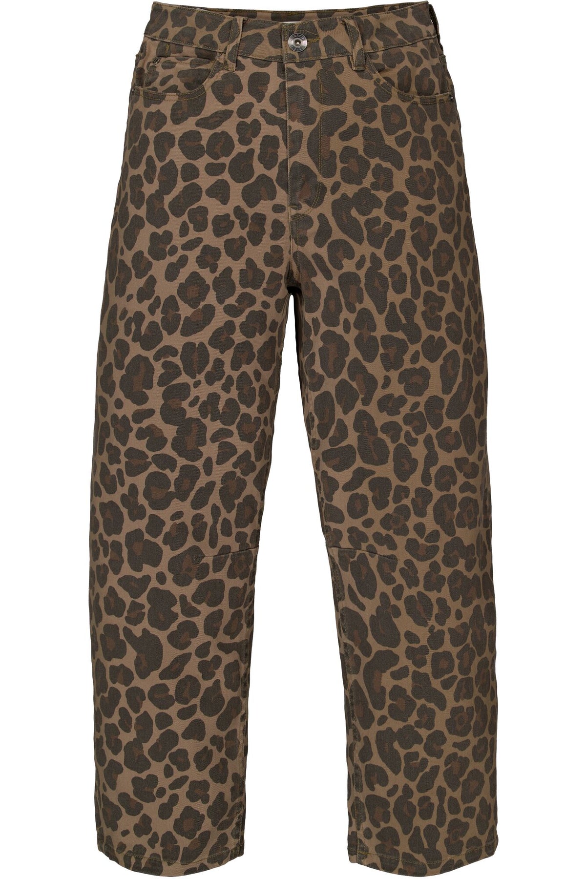 Garcia Chyla HighWaisted Leopard Print Barrel Leg Jeans