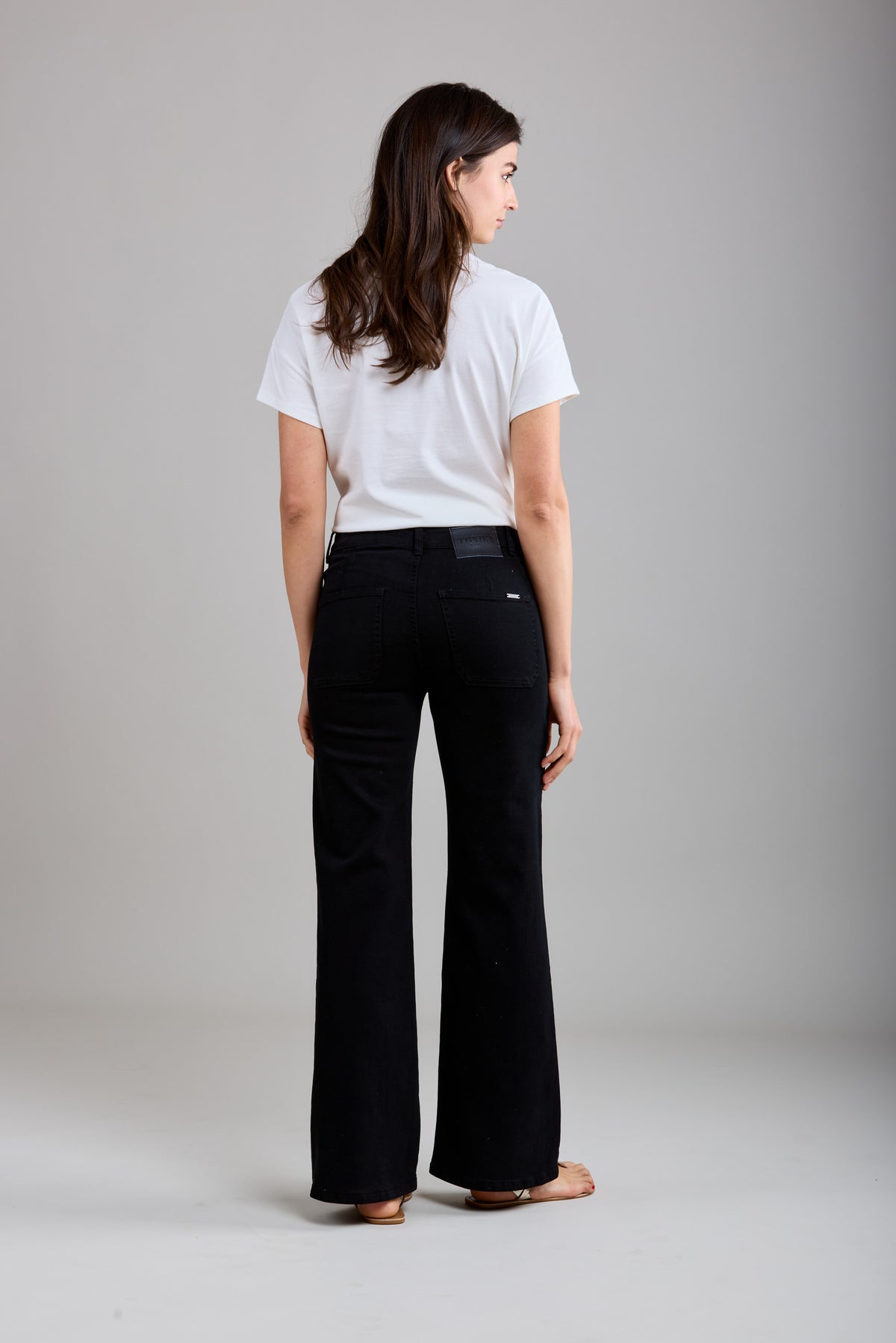 Toxik Highwaisted Black Wide Leg Flared Jeans