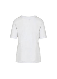 Coster Copenhagen White T-Shirt with Leopard Print Heart