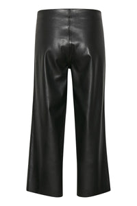 Saint Tropez Dowie Black Faux Leather Culottes