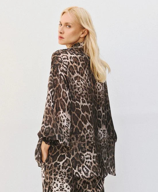 Access Fashion Leopard Print Oversized Shirt, 64-7055