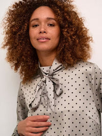 KAFFE Kadonna Polka Dot Blouse
