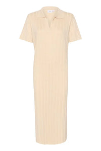 Saint Tropez Fumiko Crème Knitted Midi Dress