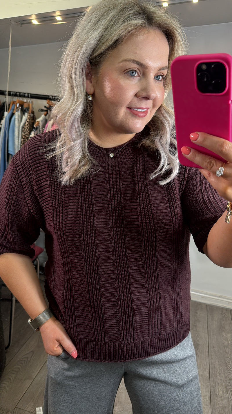 Kaffe KaWhitney Fudge Knitted Pullover, 10510098