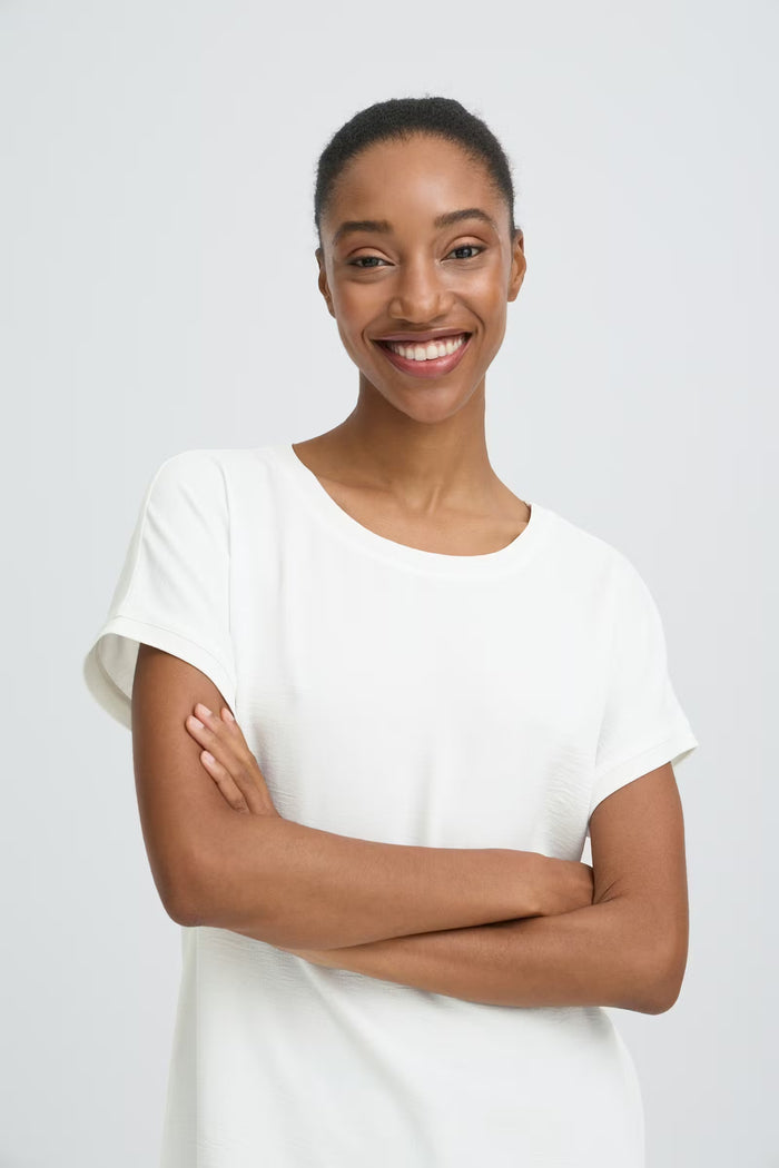 B.Young ByPanyax Marshmallow Silky Front T-Shirt