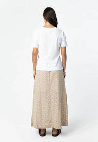 Coster Copenhagen White T-Shirt with Leopard Print Heart