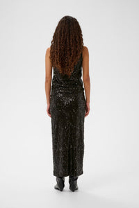 InWear KimbaIW Black Sequin V-Neck Blouse