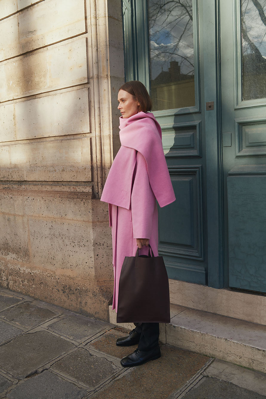 InWear Tilla Cashmere Rose Oversized Long Coat