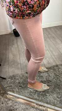 Toxik Highwaisted Original Dusky Pink Bum Lift Skinny Jeans