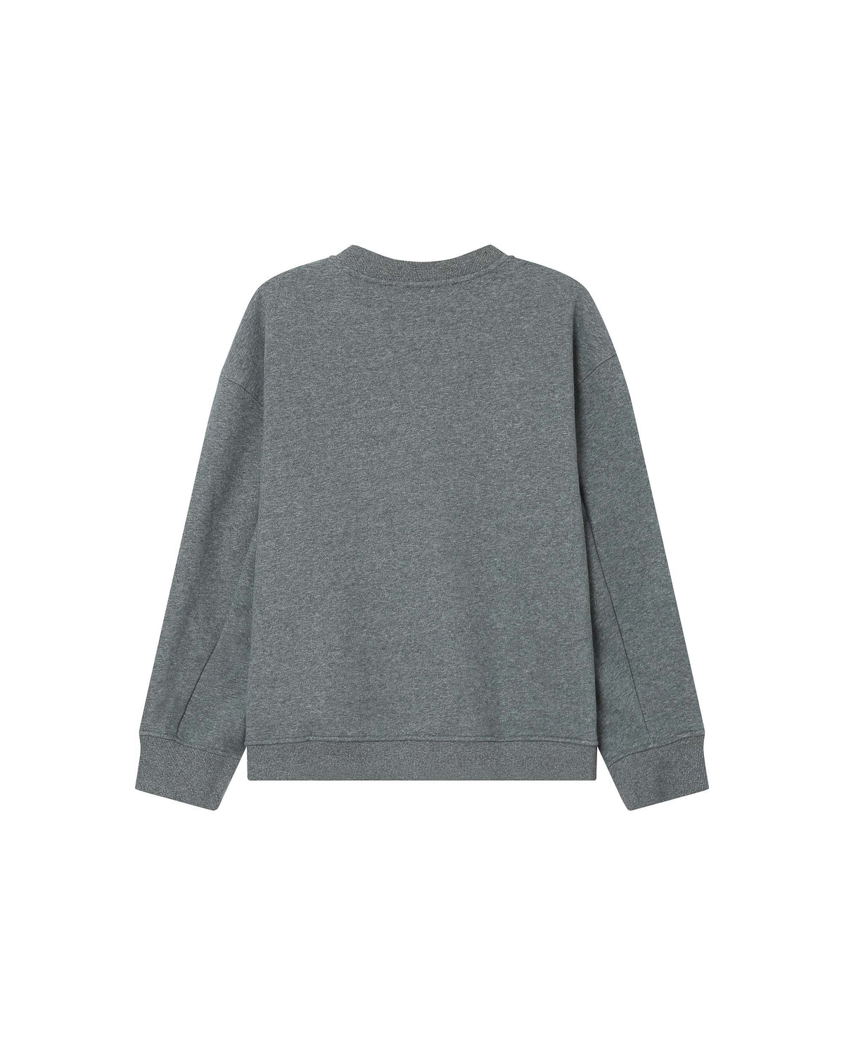 Grace & Mila Sharly Anthracite Grey Oversized Cream Embroidered Sweatshirt