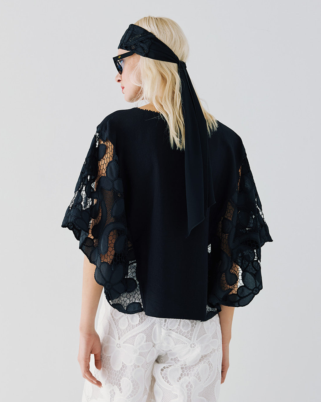 Access Fashion Black Lace Top