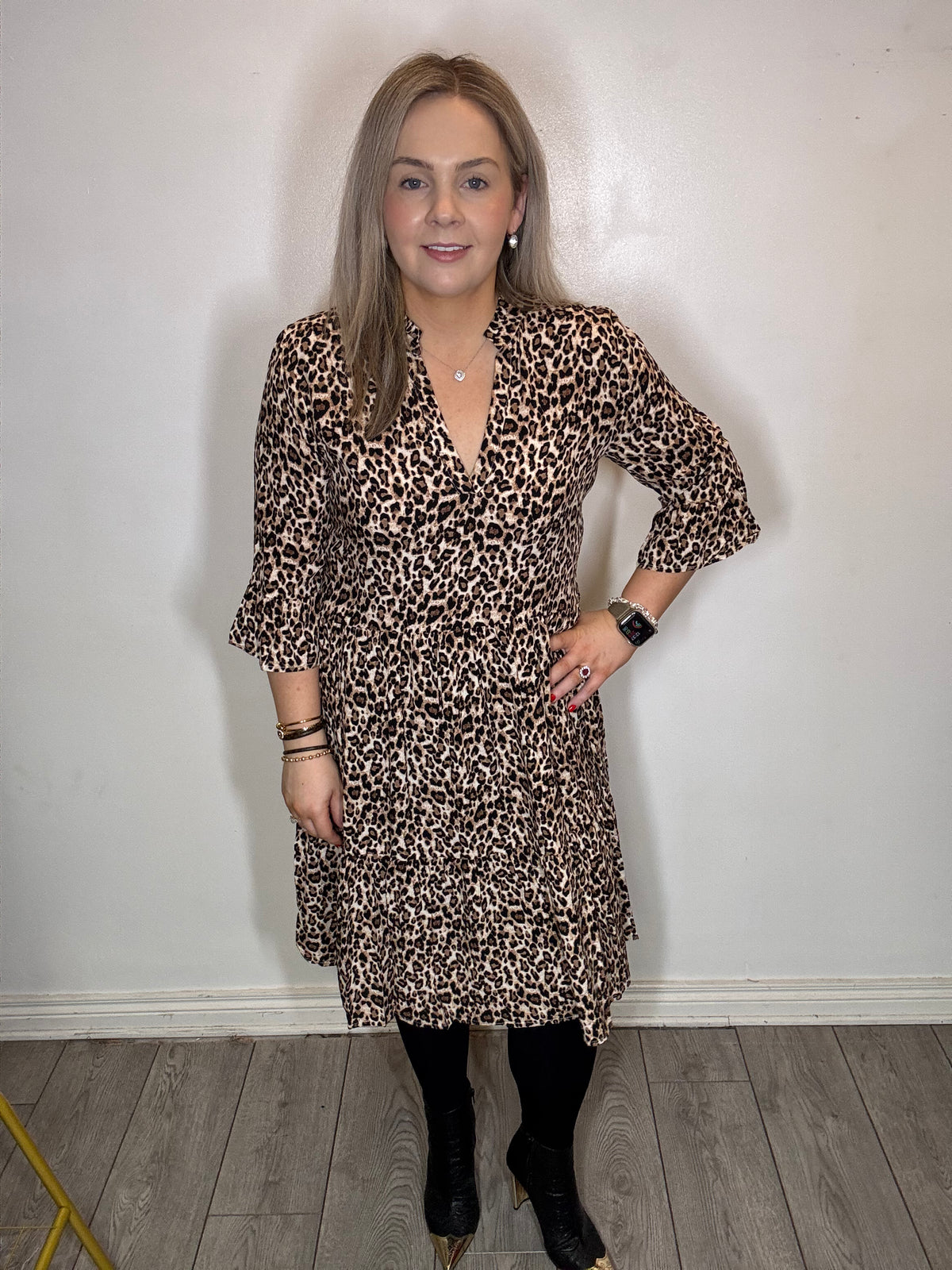 Saint Tropez Eda Black Leopard Print Layered Dress, 30510220 Ruby 67 Boutique Saint Tropez Eda Black Leopard Print Layered Dress, 30510220 Ruby 67 Boutique