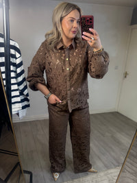 Coster Copenhagen Mocha Mousse Lace Shirt