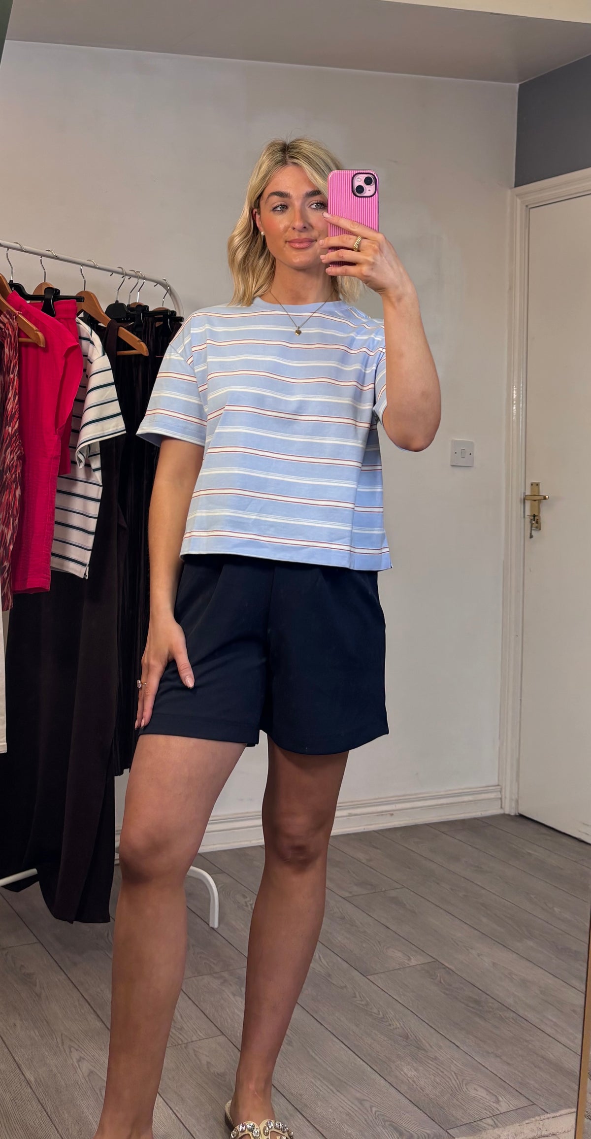 Grace & Mila Welson Blue Striped T-Shirt