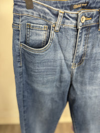 Toxik Highwaisted Boyfriend Dark Denim Jeans