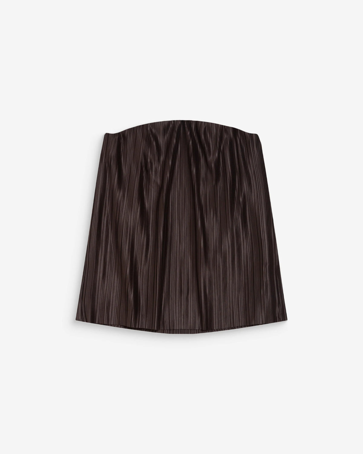 Grace & Mila West Chocolate Brown Plisse Bustier Top 