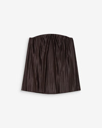 Grace & Mila West Chocolate Brown Plisse Bustier Top 