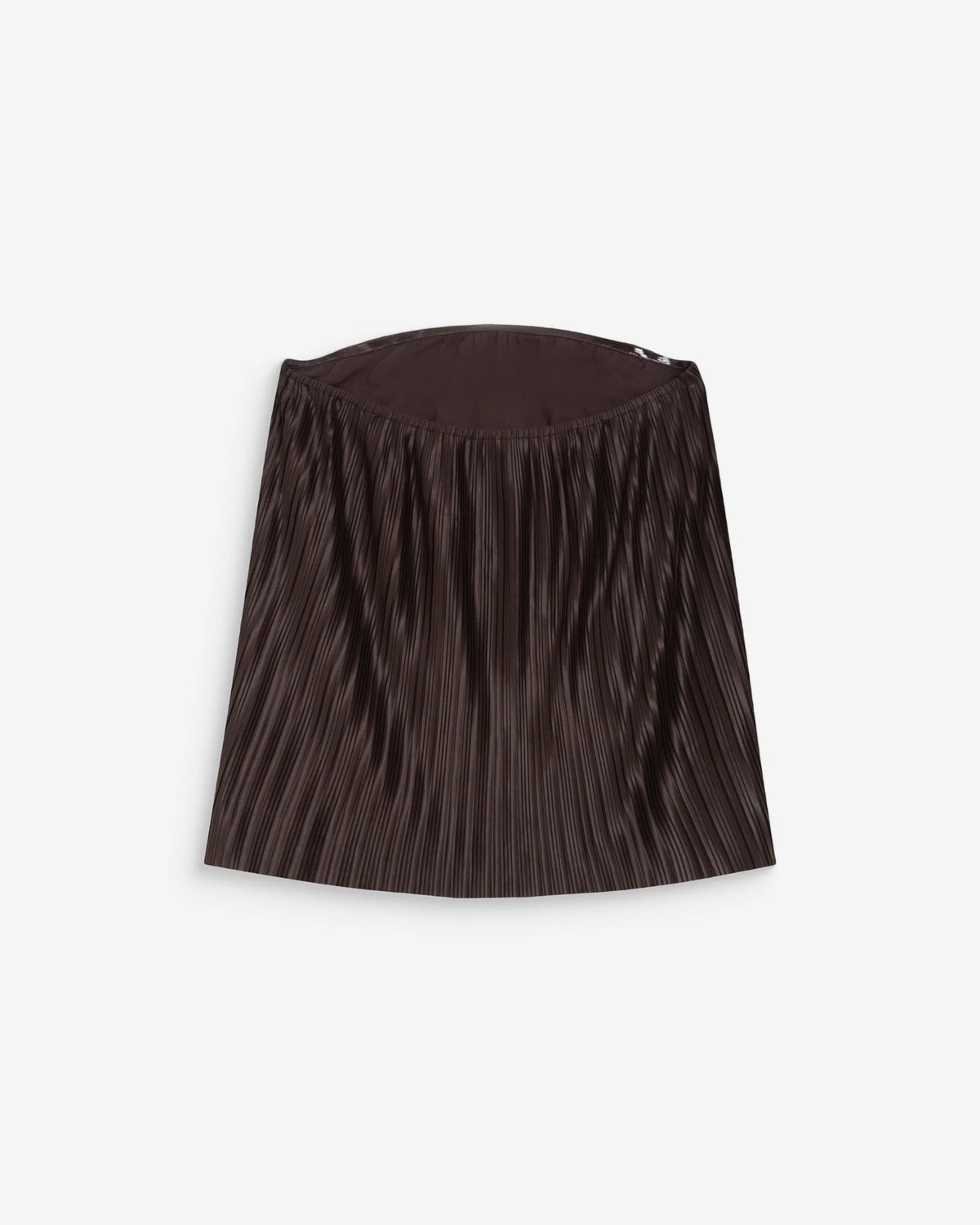 Grace & Mila West Chocolate Brown Plisse Bustier Top 