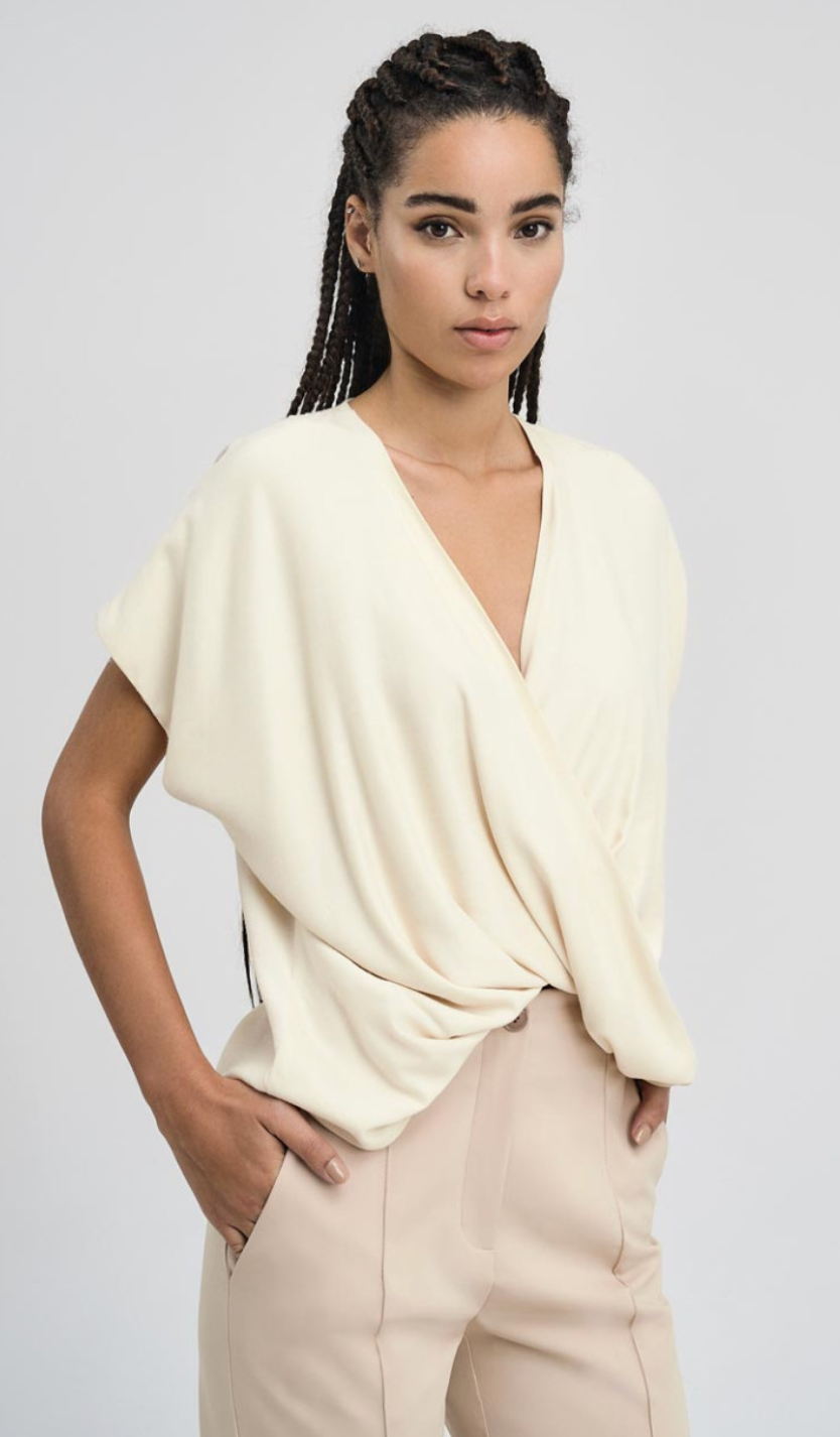 asos wrap blouse