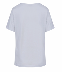 Coster Copenhagen White T-Shirt with 'Bonjour' Logo, 242-1230
