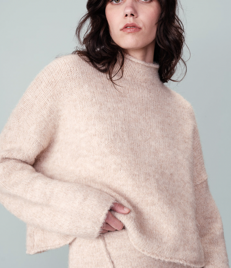 Grace & Mila Nassim Beige Knitted Jumper 