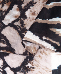 Ruby 67 Neutral Animal Print Scarf