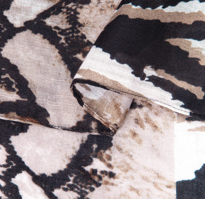 Ruby 67 Neutral Animal Print Scarf