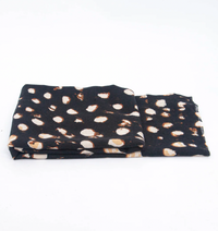 Ruby 67 Mia Black Leopard Print Scarf