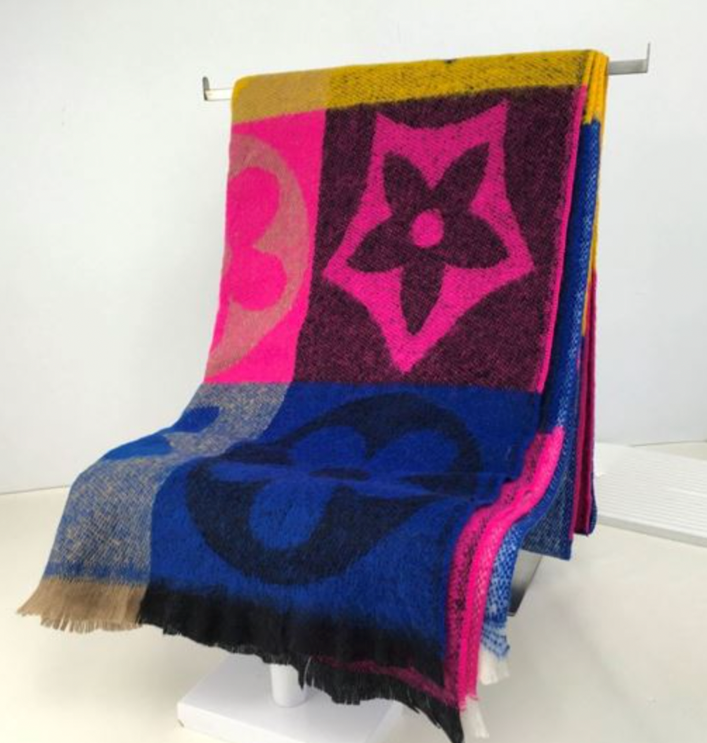 Ruby 67 Blue/Pink Lola Blanket Scarf