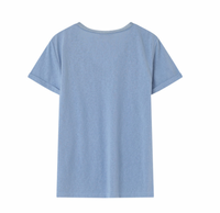 Grace and Mila Pepito Blue V-Neck Lurex T-Shirt