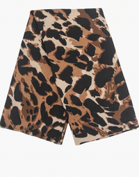 Ruby 67 Mabel Neutral Animal Leopard Print Scarf