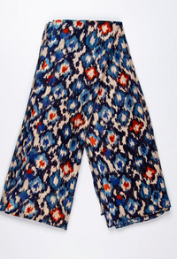 Ruby 67 Belle Denim Blue Abstract Printed Scarf