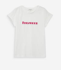 Grace & Mila Vico Fuchsia 'PROSECCO' Logo T-Shirt