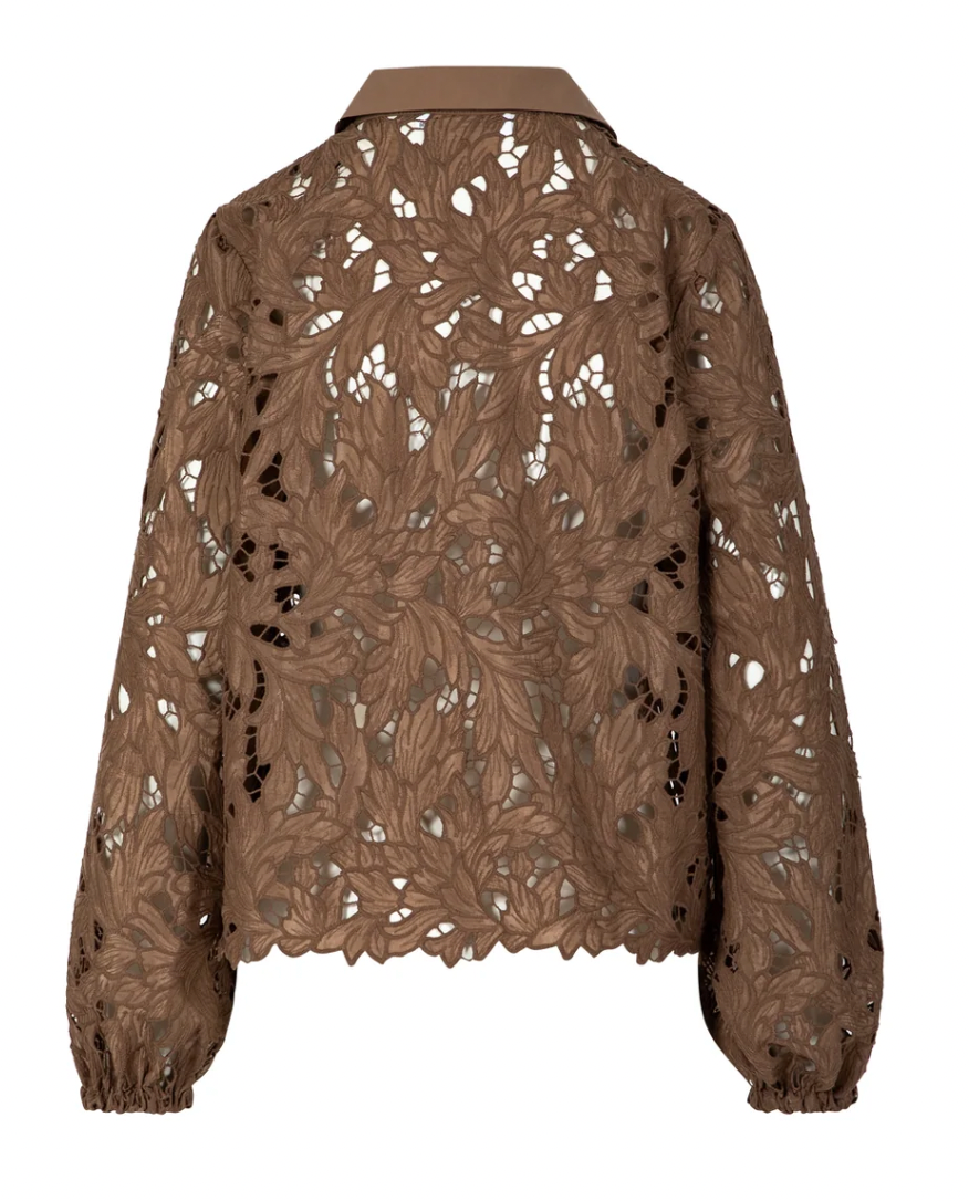 Coster Copenhagen Mocha Mousse Lace Shirt