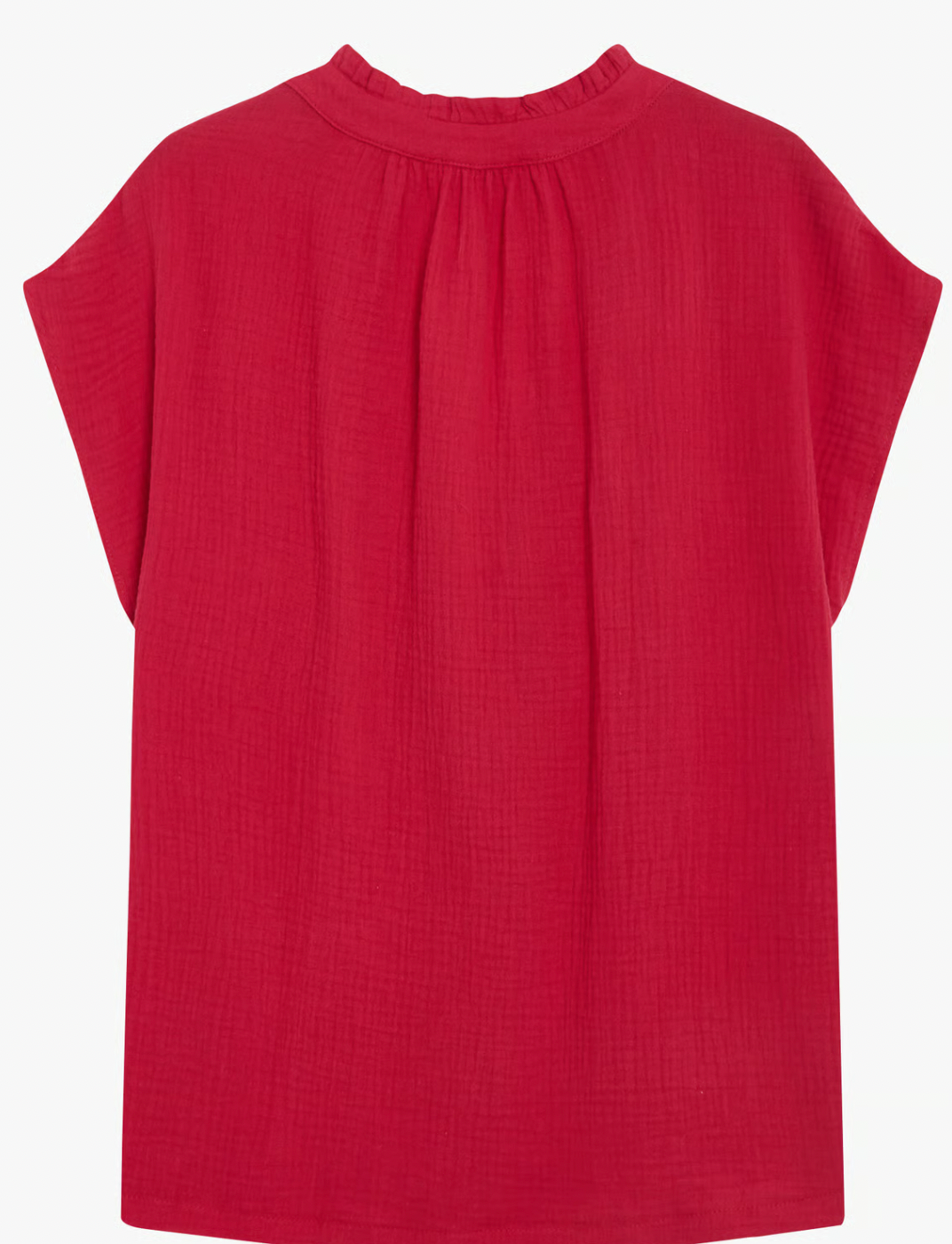 Grace & Mila Wesra Fuchsia Pink V-Neck Blouse