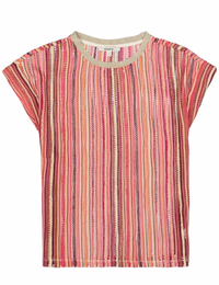 Garcia Coral Crush Patterned Knitted T-Shirt, Q260006