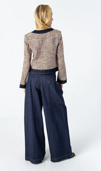 Coster Copenhagen Boucle Jacket with Denim Detailing, 264-8400