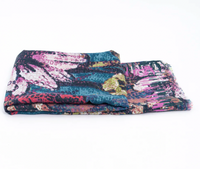 Ruby 67 Niomi Pink Painted Floral Print Scarf