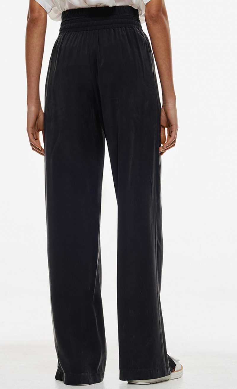 Access Fashion Black Trousers with Detailed Elasticated Waistband